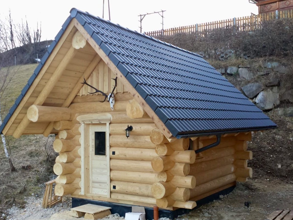 Blockhaus Sauna