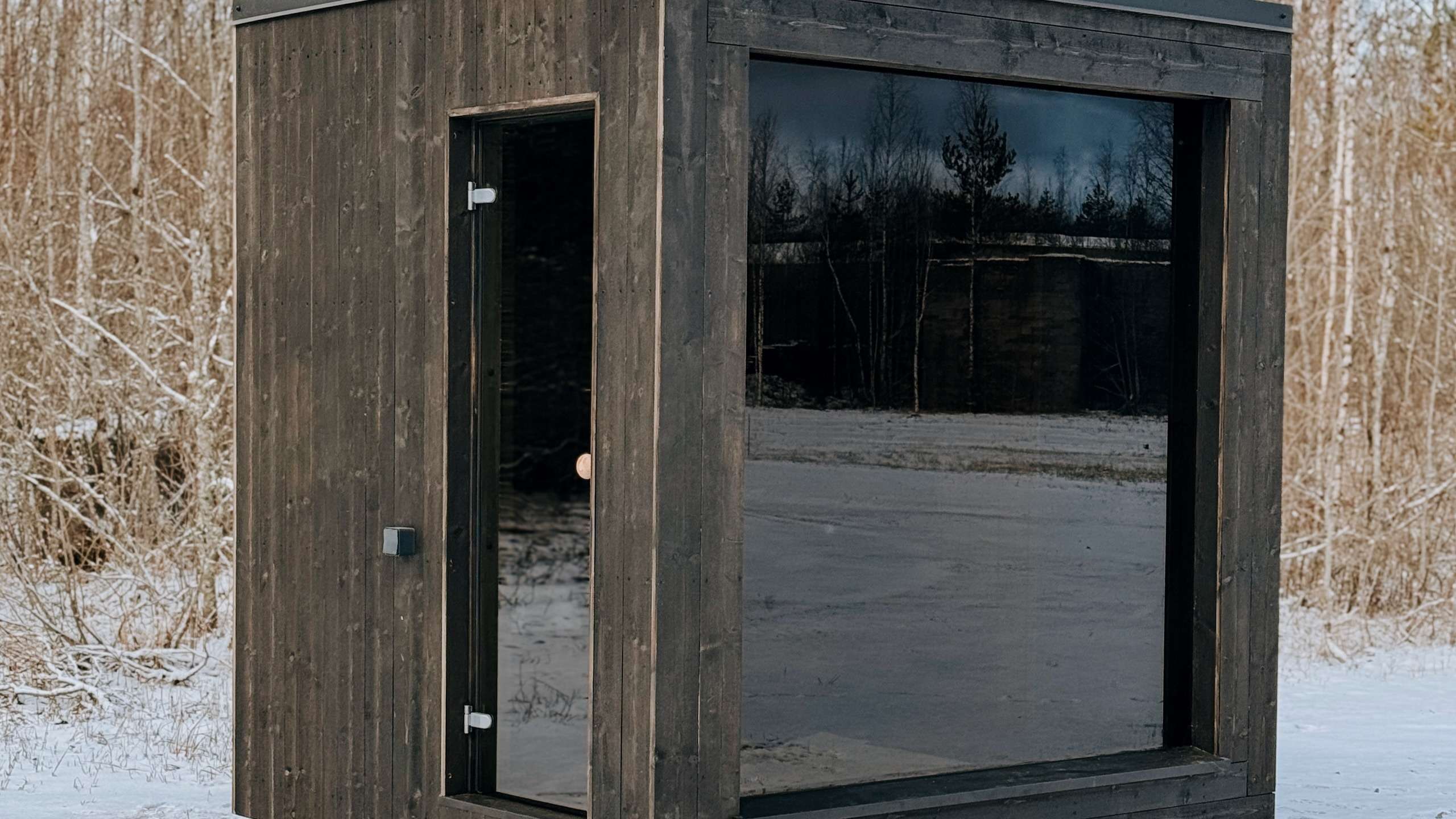 Gartensauna Icelandic mit Panoramafenster