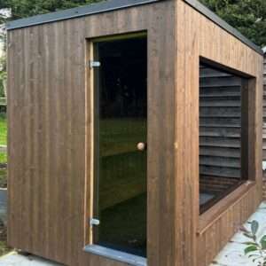 Gartensauna Micro 3M Ansicht links Seite