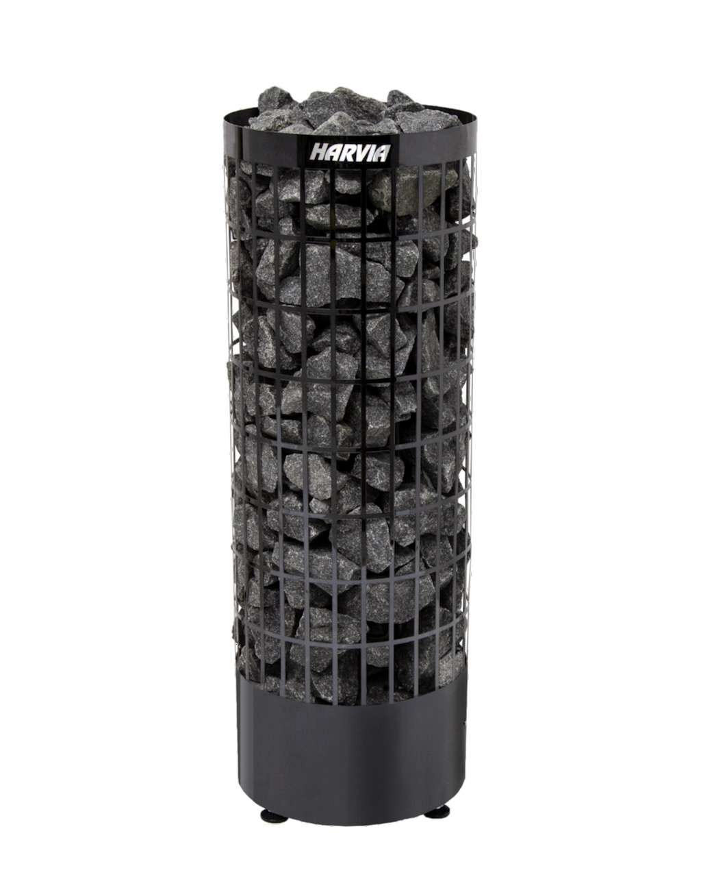 Harvia Cilindro PC70E PC90E Stahl schwarz seitlich