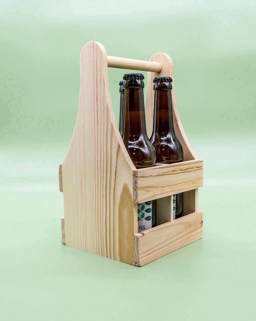 Sauna Aufguss Riedler Natur Geschenk mit Holzträger