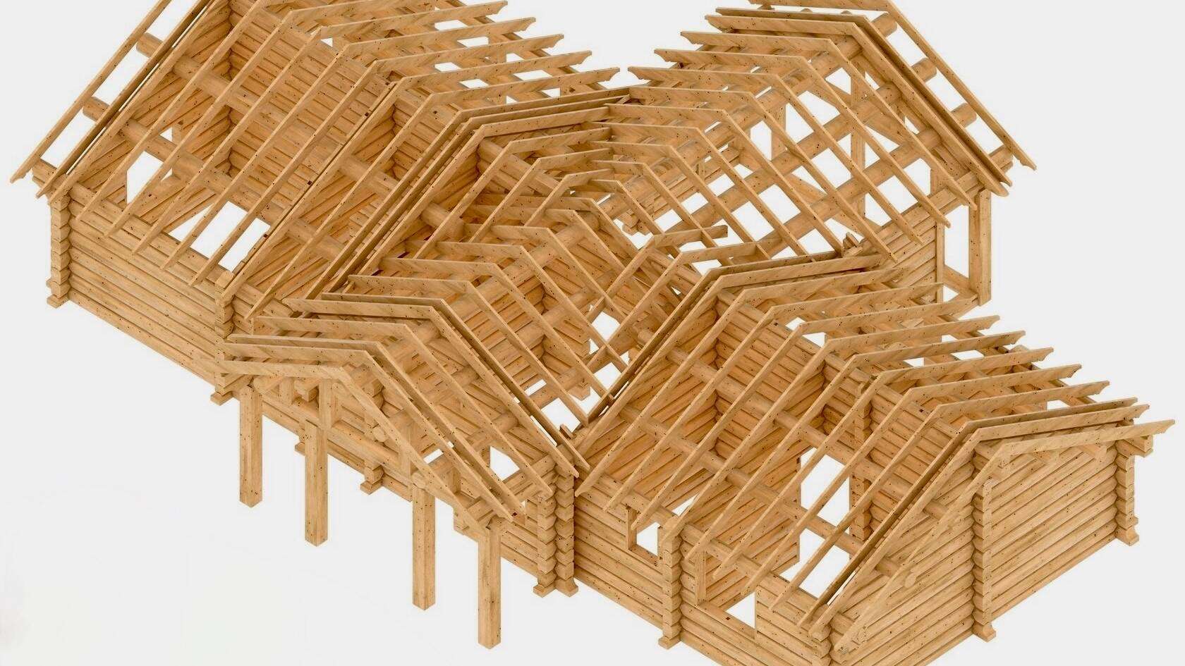 Blockhaus Eko Nams 3D Modell