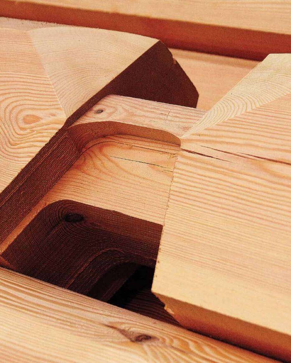 Blockhaus Fundamentkranz