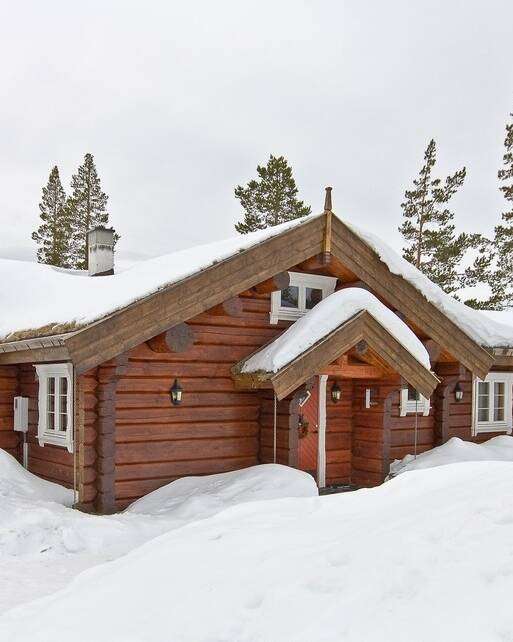 Blockhaus individuell im Winter