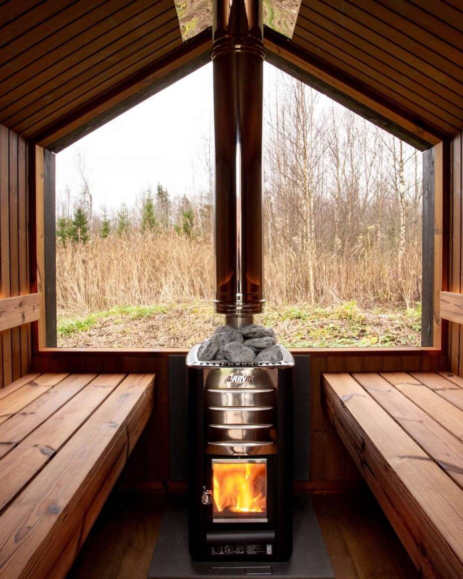 Barn Stretch 4M Gartensauna mit Vorraum mit Harvia M3 Holzsaunaofen uai – ManoKin Barn Stretch 4M Gartensauna mit Vorraum mit Harvia M3 Holzsaunaofen
