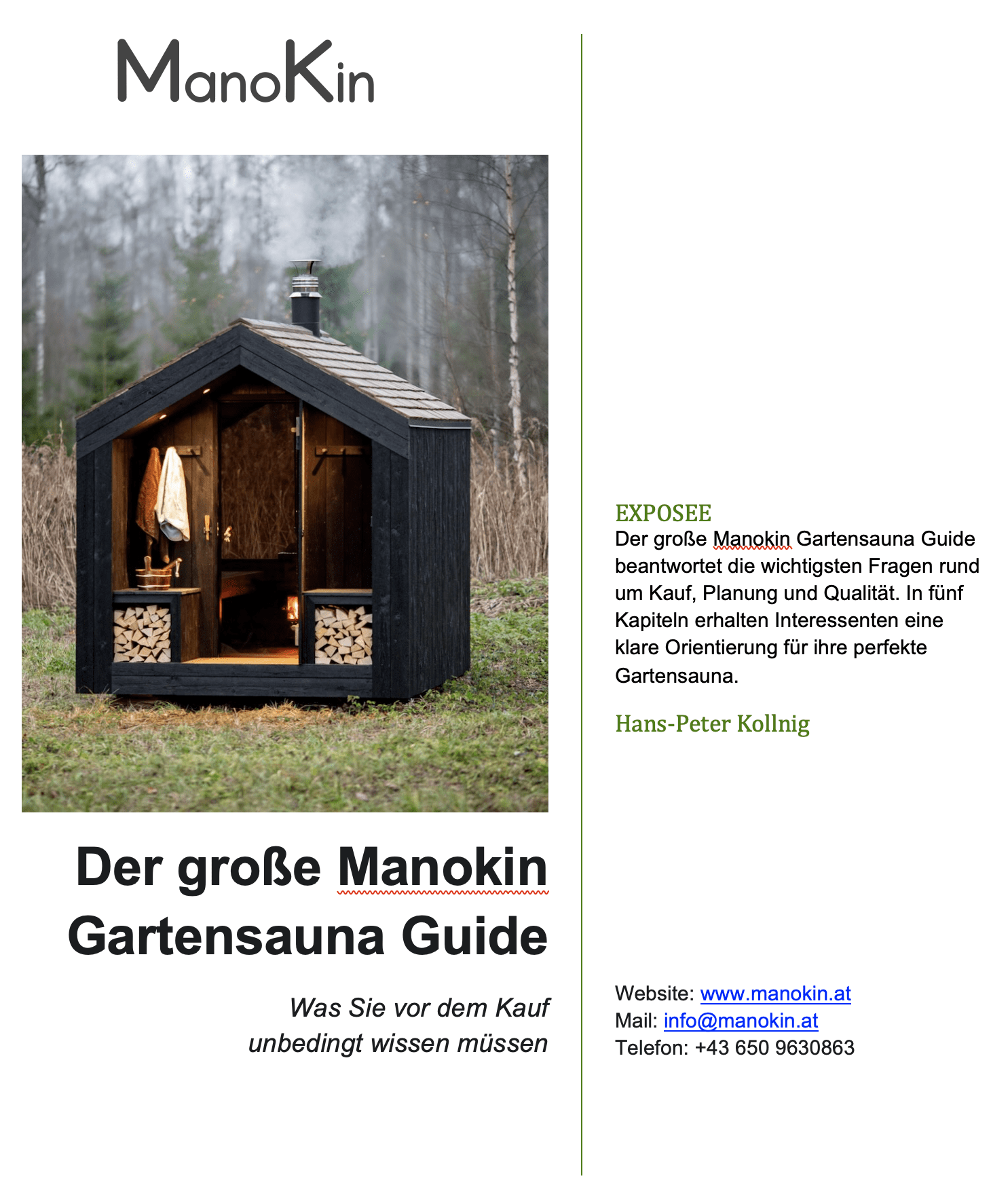 Der große Manokin Gartensauna Guide - was Sie vor dem Kauf unbedingt wissen müssen