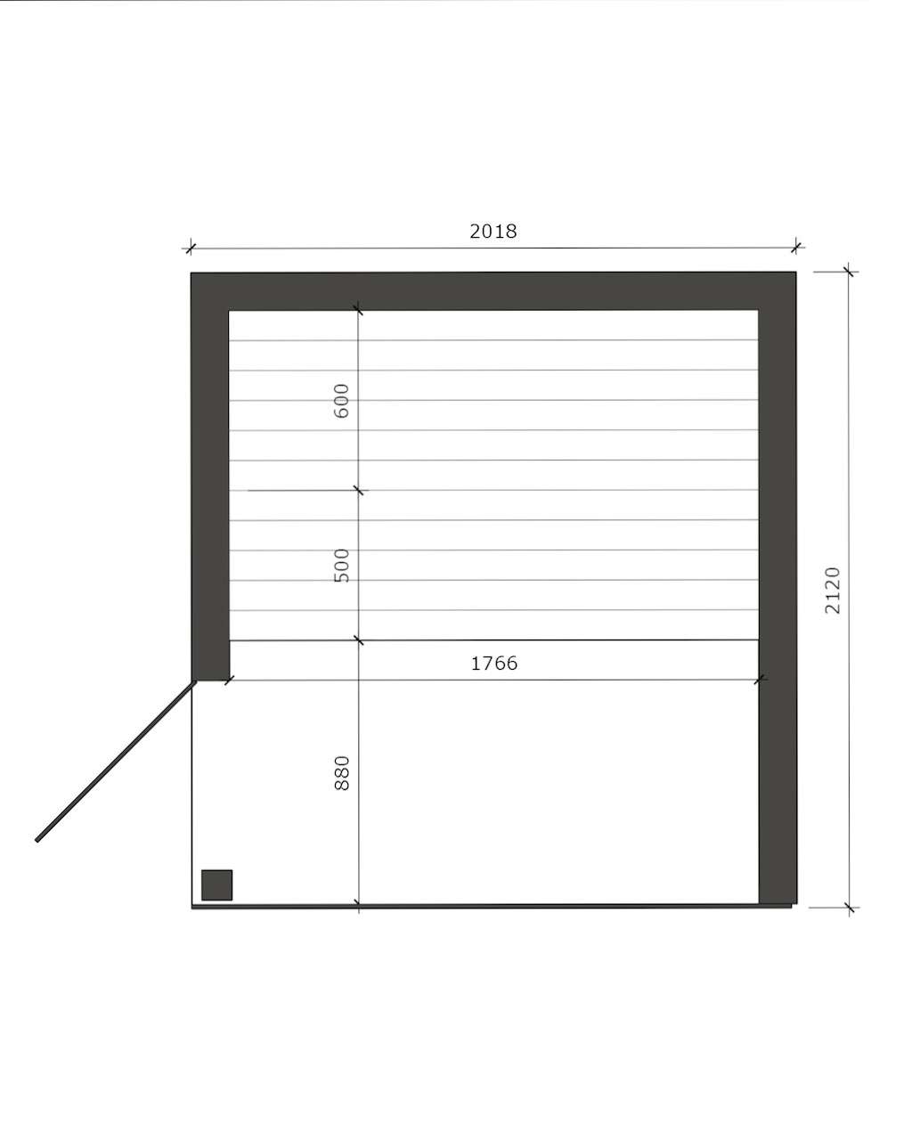 Panorama Gartensauna Grundriss – ManoKin Panorama Gartensauna Grundriss