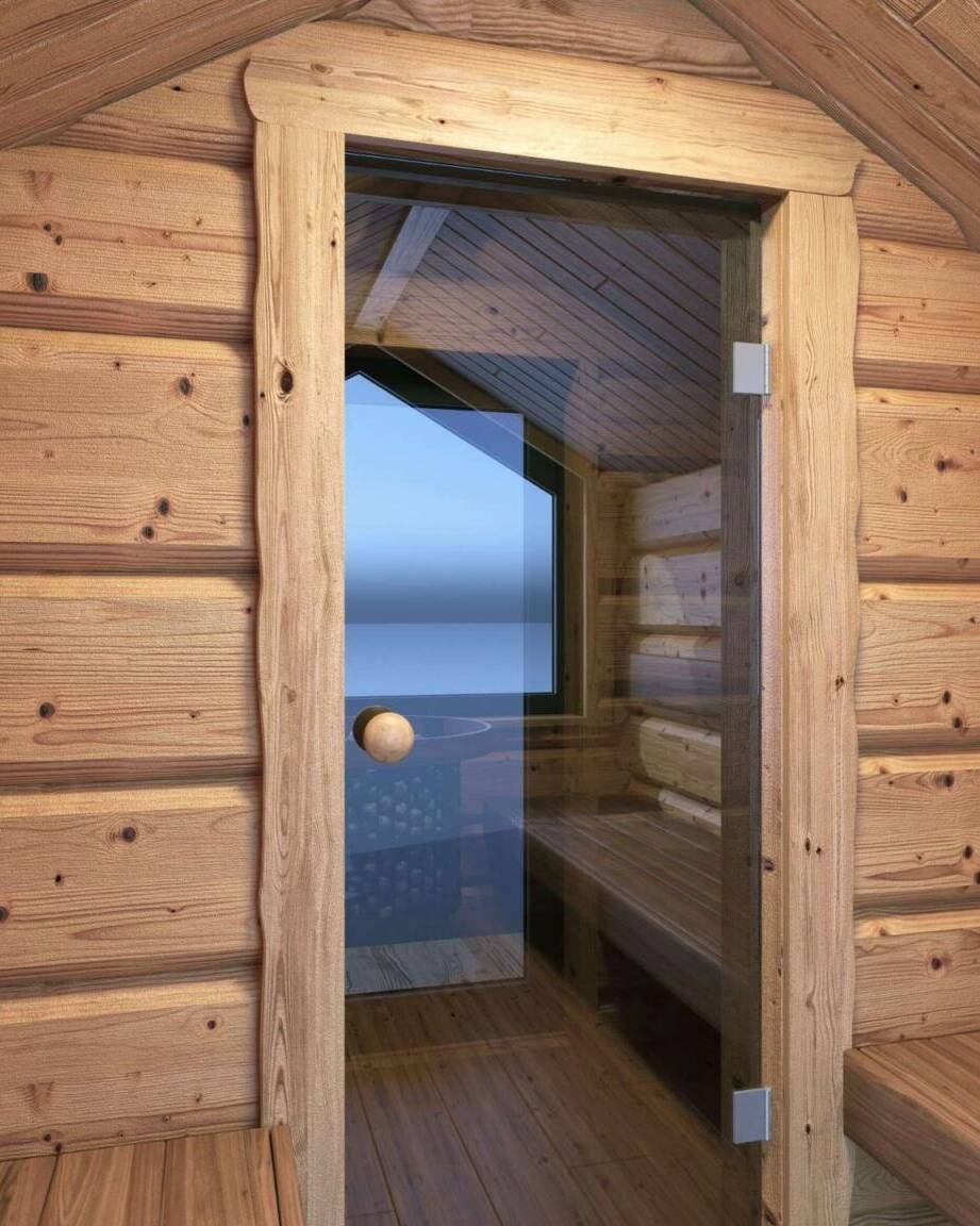 Boreana 47VV Innenansicht Vorraum mit Saunatür