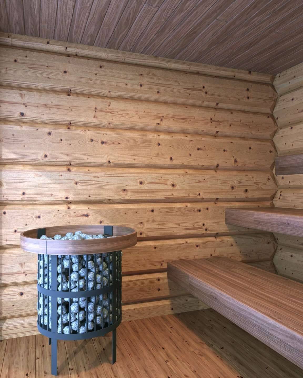 Boreana 50SV Innenansicht Saunaraum