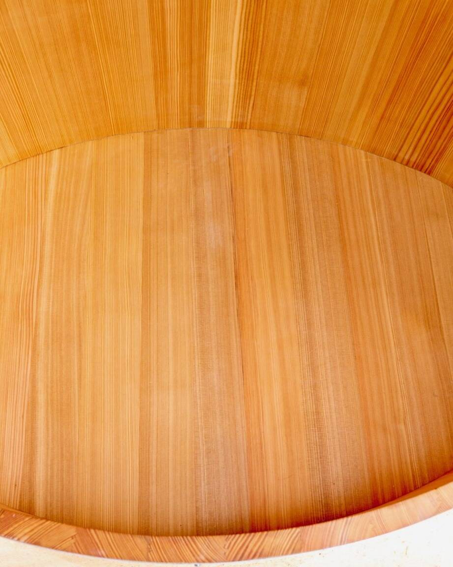 Gartendusche Holz mit eigenem Boden und Ablauf