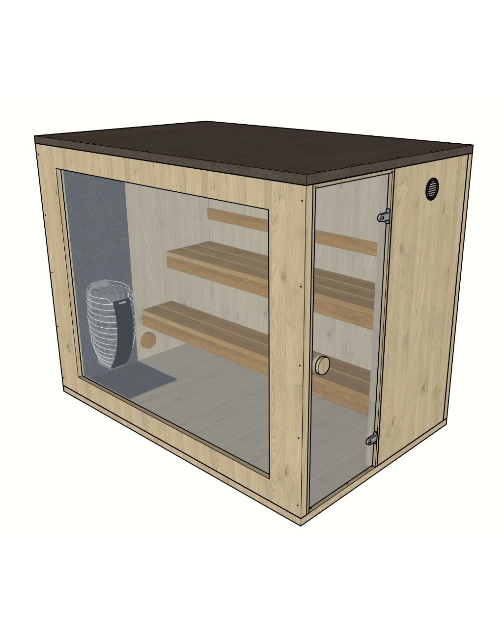 Therma L Visualisierung mit Harvia Spirit – ManoKin Therma L Visualisierung mit Harvia Spirit