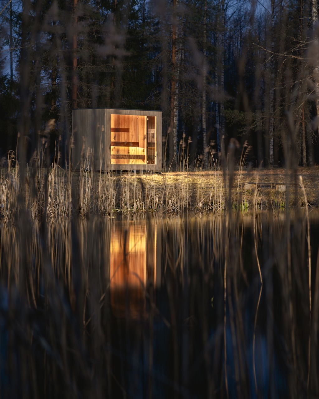 Therma Premium L Sauna selber bauen mit LED Beleuchtung – ManoKin Therma Premium L Sauna selber bauen mit LED Beleuchtung