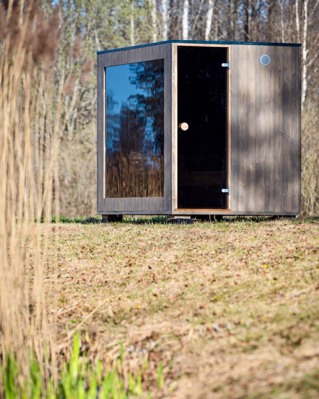 Therma Premium L Sauna selber bauen mit getoentem Glas – ManoKin Therma Premium L Sauna selber bauen mit getöntem Glas