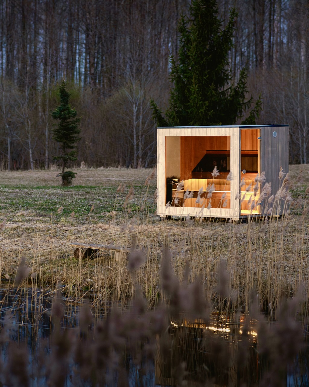 Therma Premium L Sauna selber bauen montiert oder per LKW Kran geliefert – ManoKin Therma Premium L Sauna selber bauen, montiert oder per LKW Kran geliefert