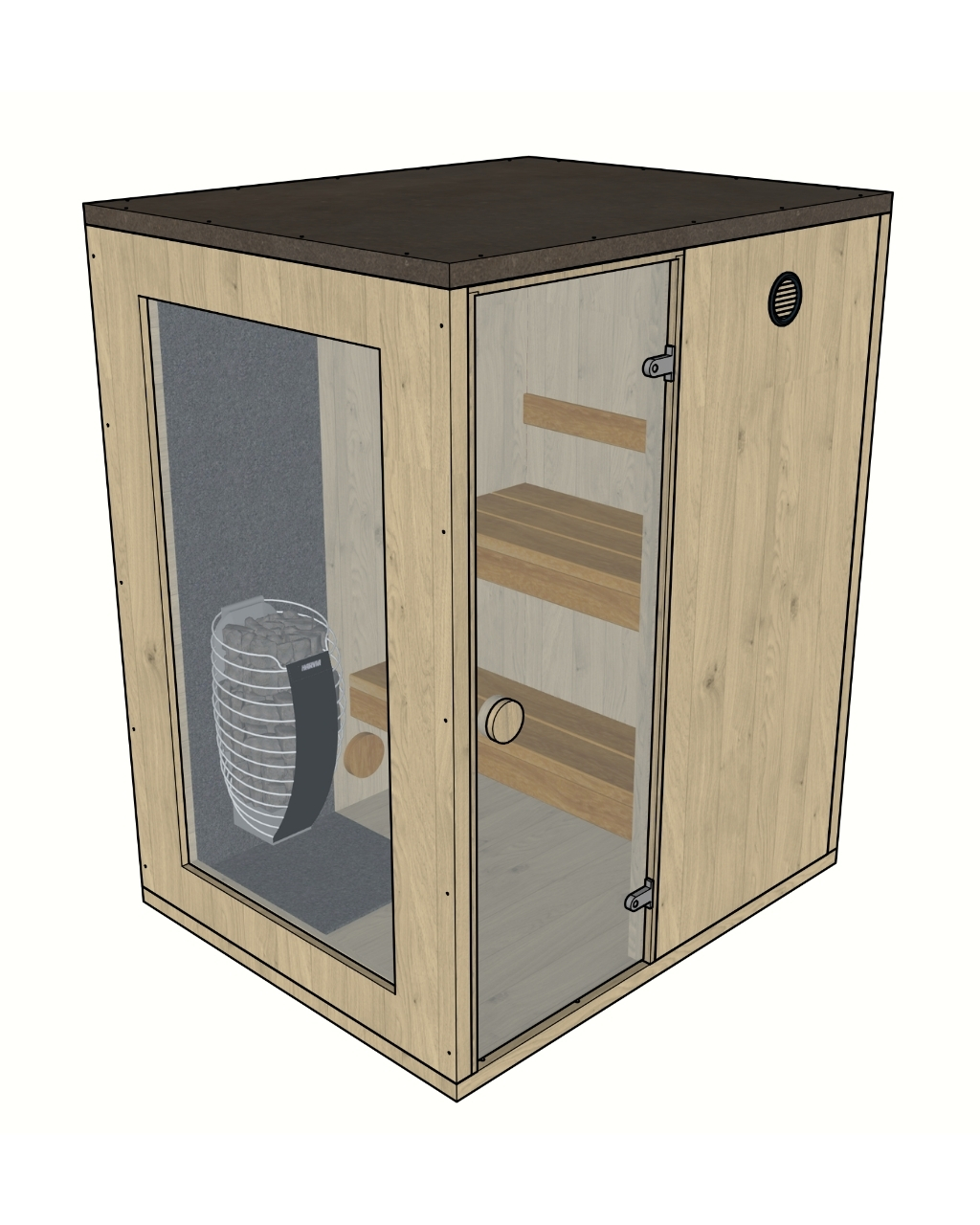 Therma S Visualisierung mit Harvia Spirit – ManoKin Therma S Visualisierung mit Harvia Spirit